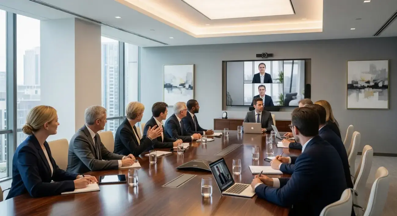 Global Transaction Team Meeting - Cross-border transaction partners collaborating on complex international deals